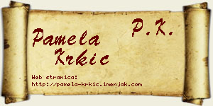 Pamela Krkić vizit kartica